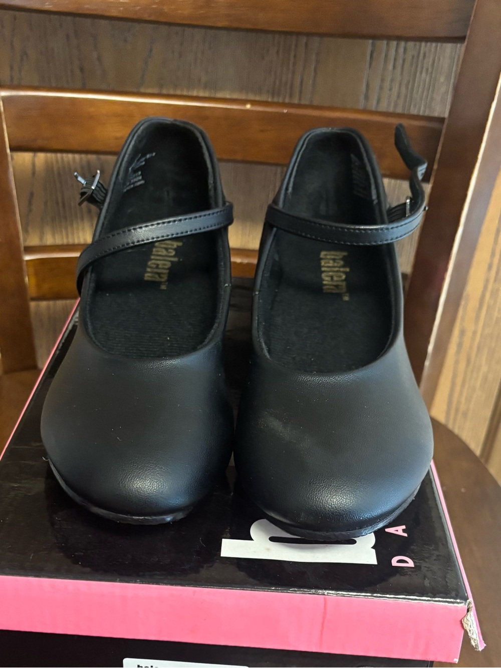 balera Black Mary Jane School Dress Shoes for Girls